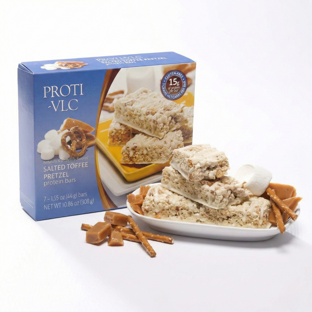 Salted Toffee Pretzel Bar - Proti-VLC