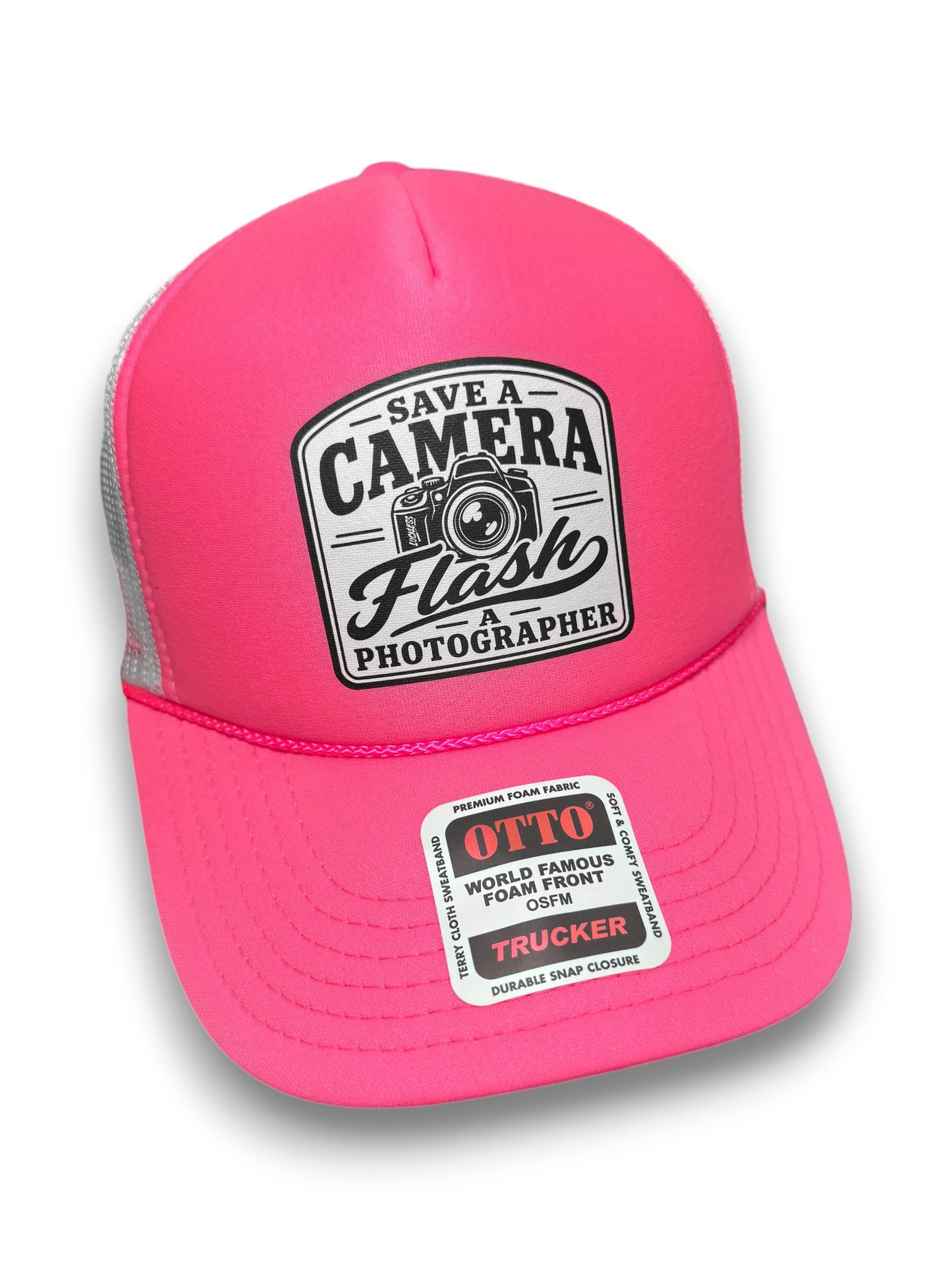 Save A Camera Flash A Photographer Trucker Hat