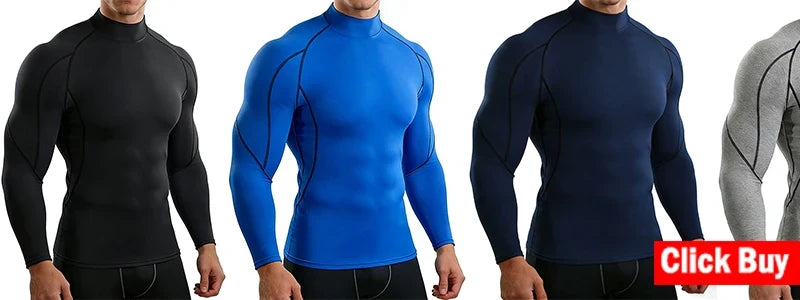 Men's Compression T-Shirt Summer Sportswear Running T shirt Elastic Quick Dry Sport Tops Tee Athletic Gym Workout T Shirts Men