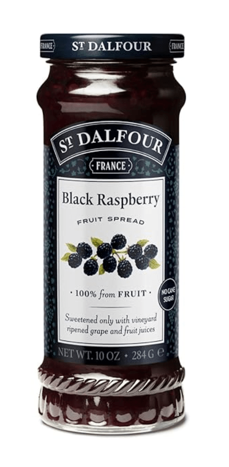 ST DALFOUR: Black Raspberry Fruit Spread, 10 oz