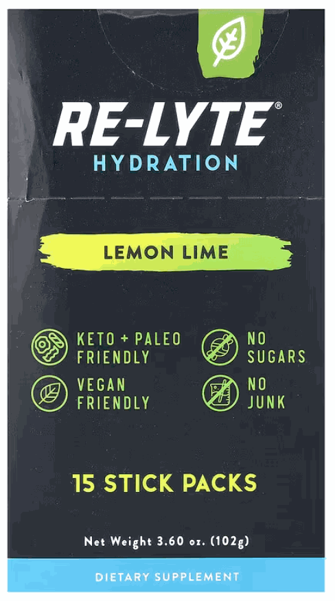 REDMOND Electrolyte Lemon Lime, 15 pk - Stay Well Hydrated| Re-Lyte®