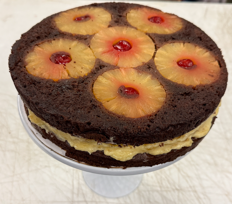 Andy Anand Sugar-Free Chocolate Pineapple Upside-Down Cake, 9-Inch, 2.6 lb – Keto & Diabetic-Friendly, Birthday & Celebration Gift Box
