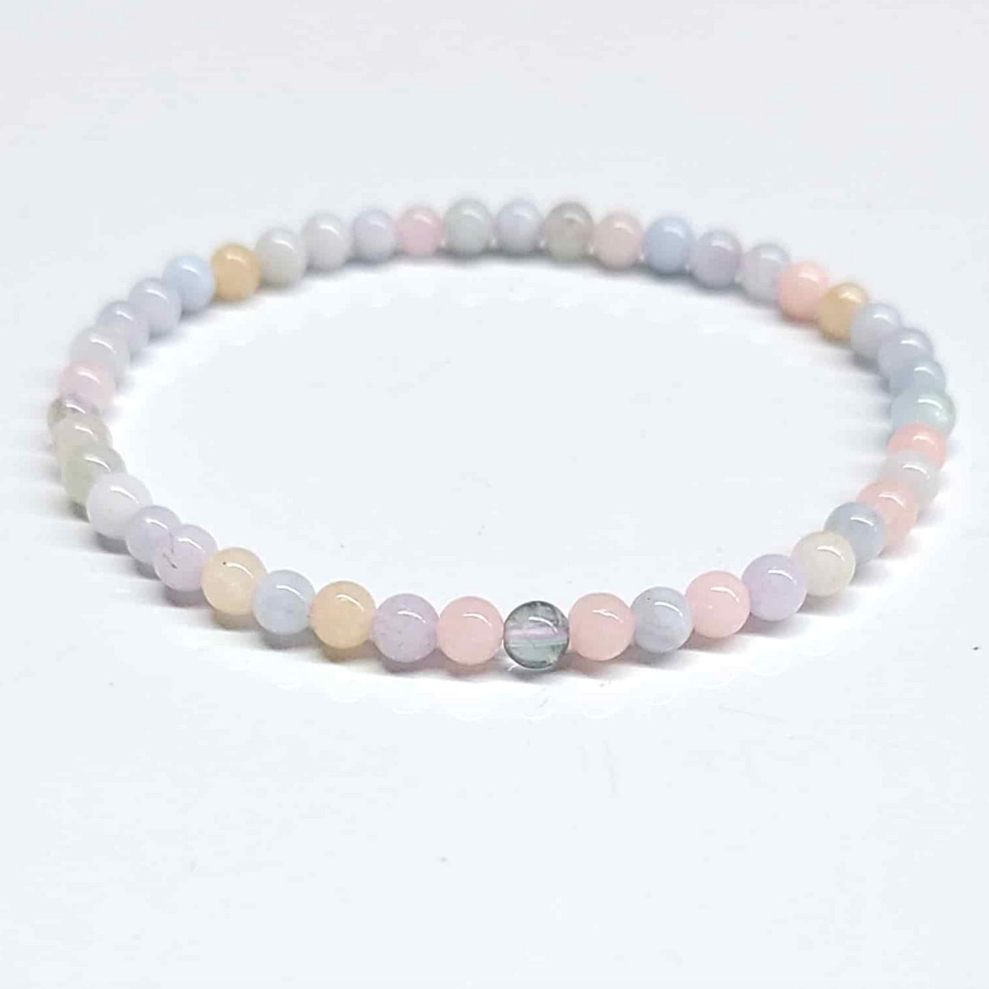 Morganite Round Bead Bracelet - Gentle Healing