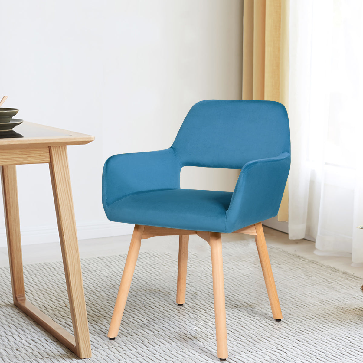 Set of 2 Modern Accent Armchairs