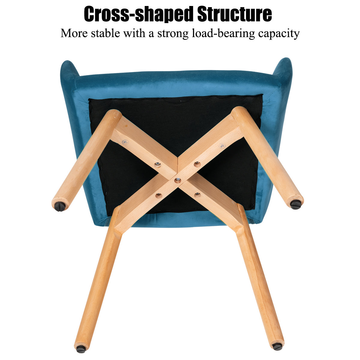 Set of 2 Modern Accent Armchairs