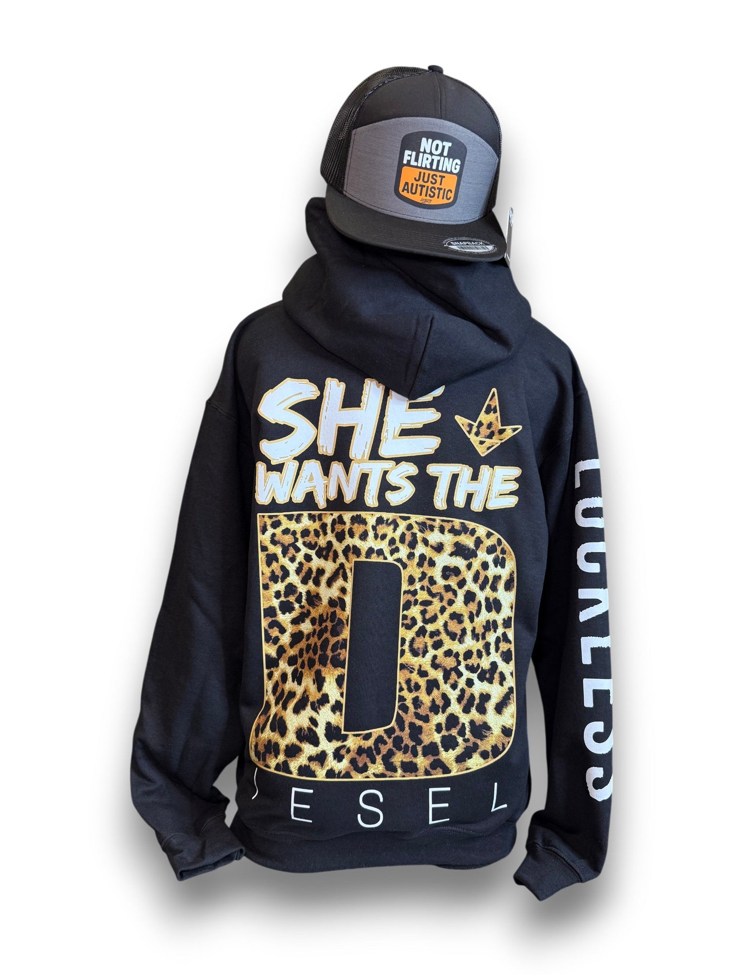 She Wants The Diesel Hoodie Leopard Edition