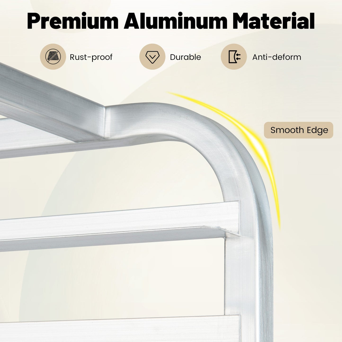 26 x 20 x 70 Inch 20 Sheet Aluminum Pan Rolling Bakery Rack
