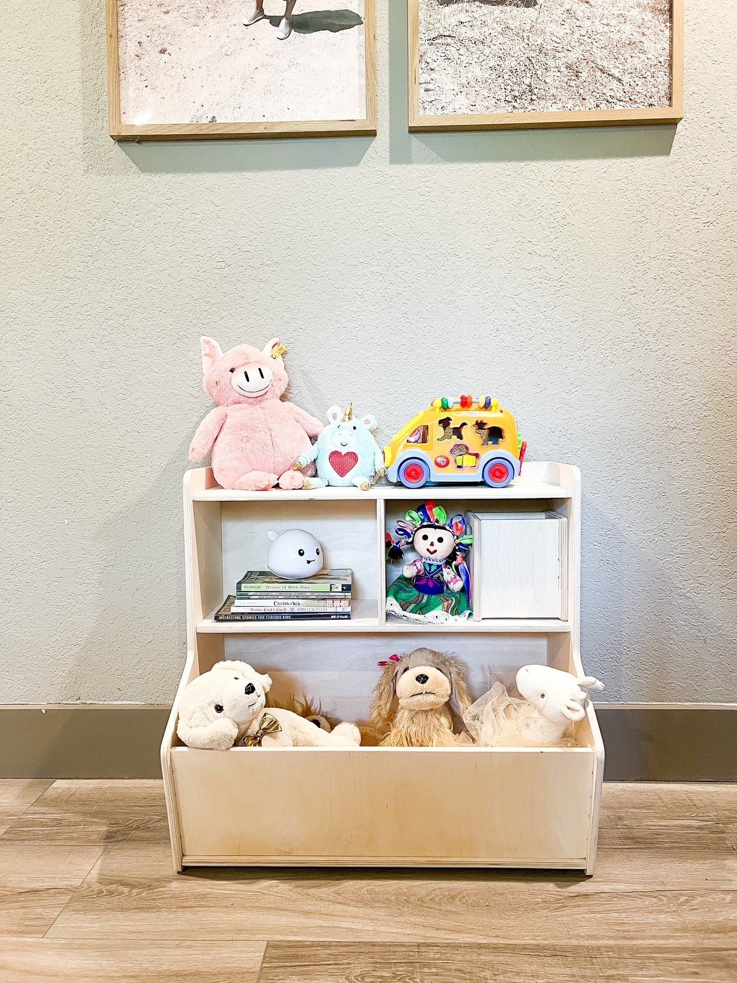 SHELBY- Toy Shelf + Storage Bin