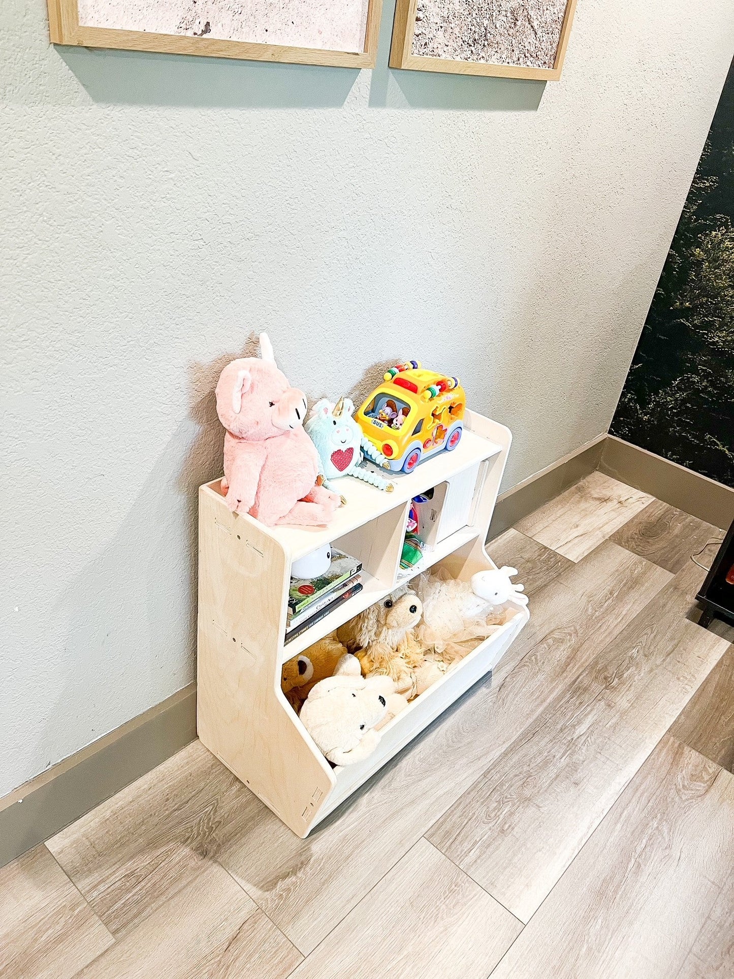 SHELBY- Toy Shelf + Storage Bin