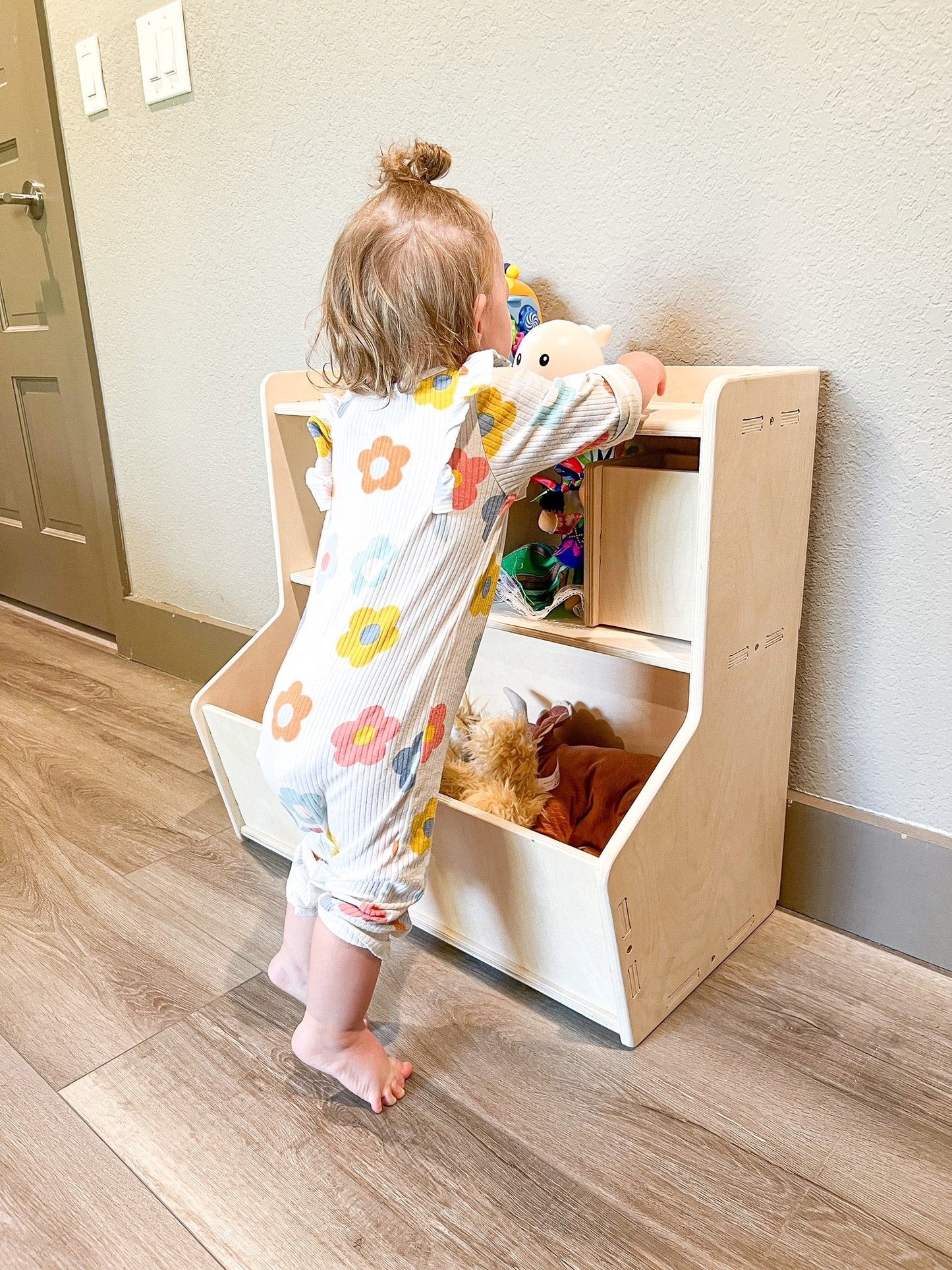 SHELBY- Toy Shelf + Storage Bin