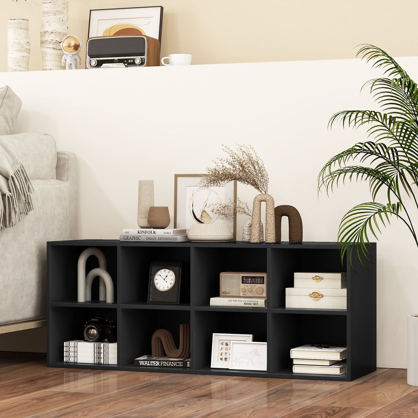 8 Cubbies Shoe Organizer with 500 LBS Weight Capacity