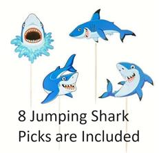 Small Shark Cake Kit (ideal for a small cake & added cupcakes)