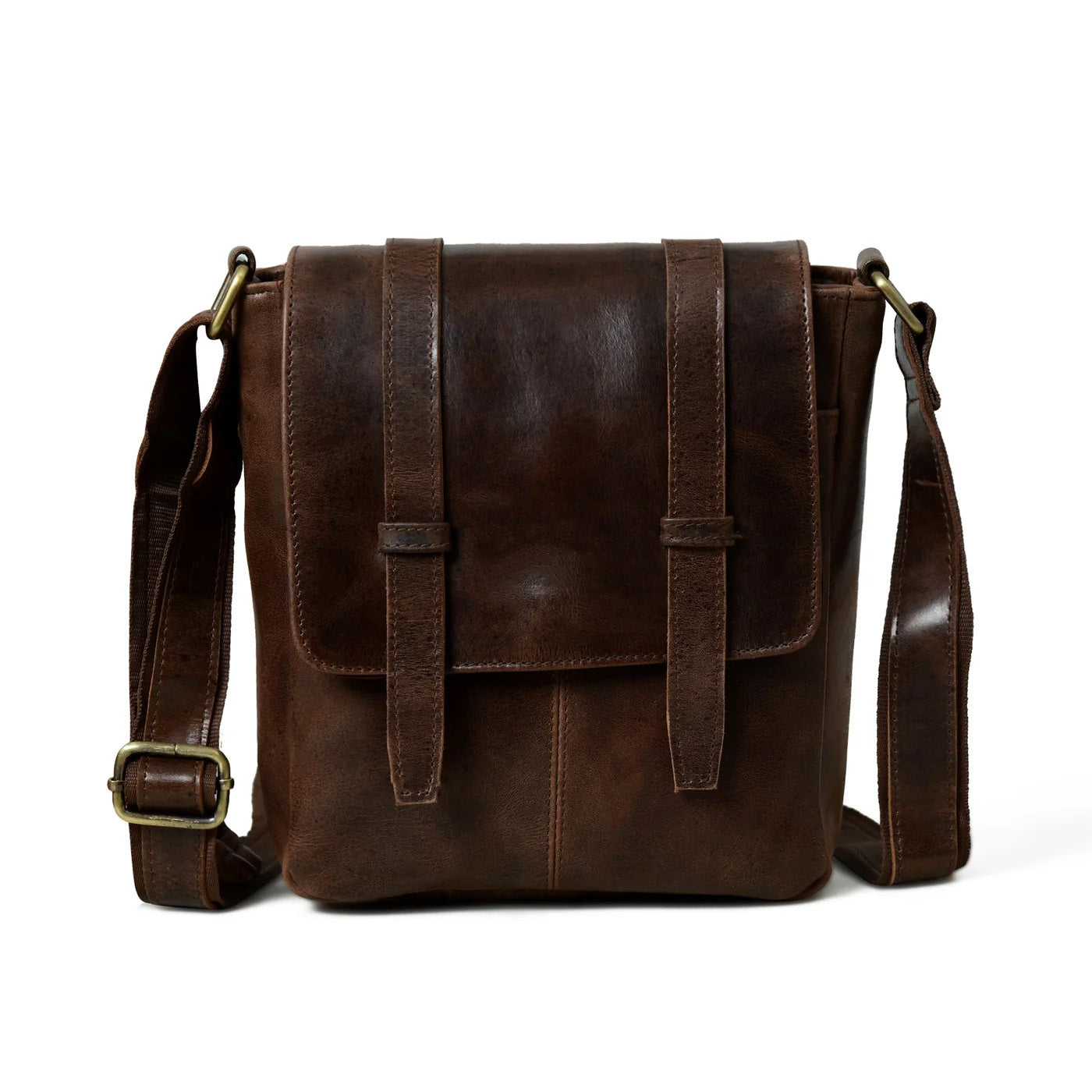 Side Leather Messenger Bag