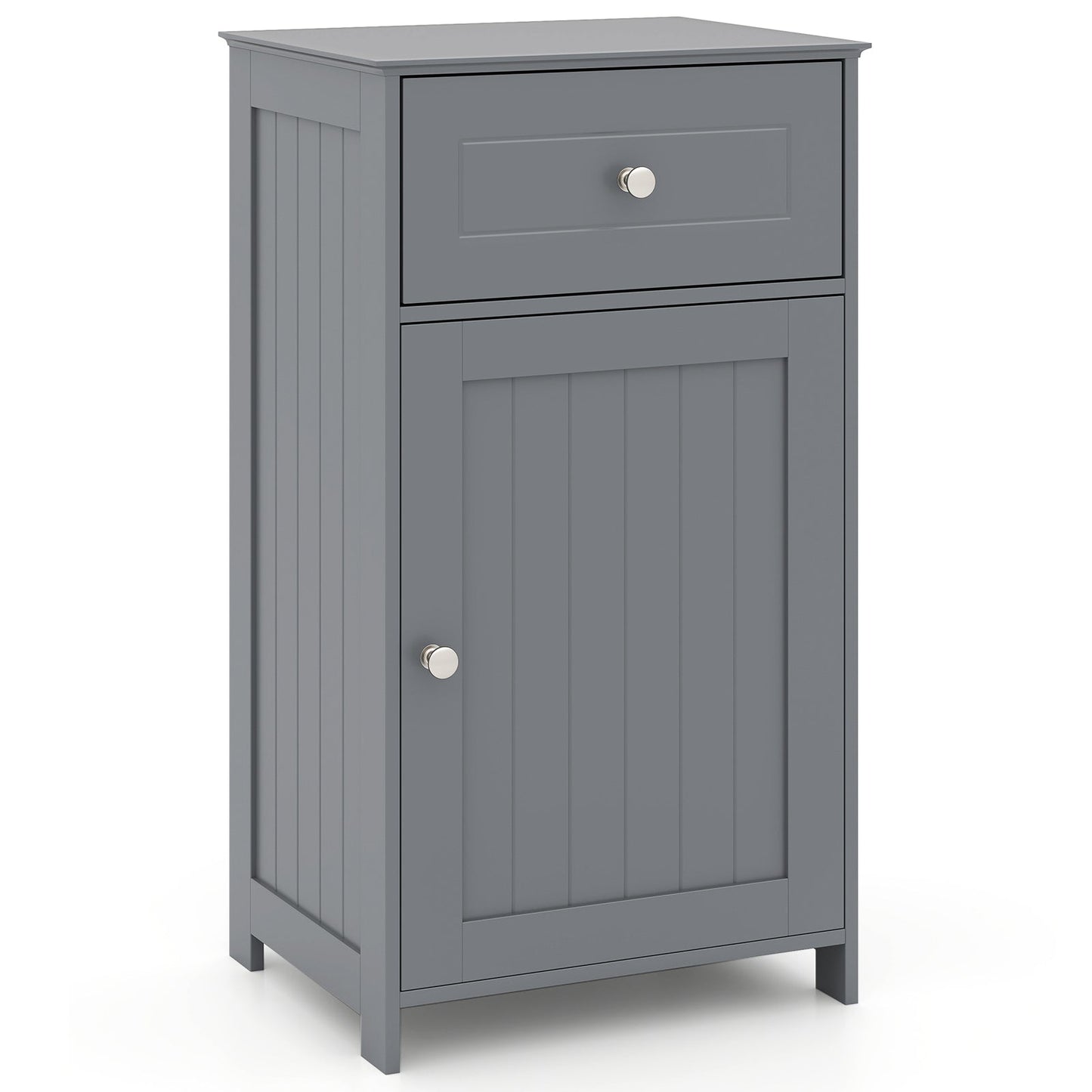 Single Door Bathroom Cabinet with Adjustable Shelf and Drawer