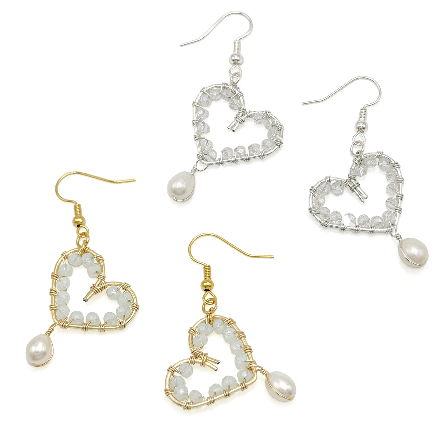 Smitten silver earrings