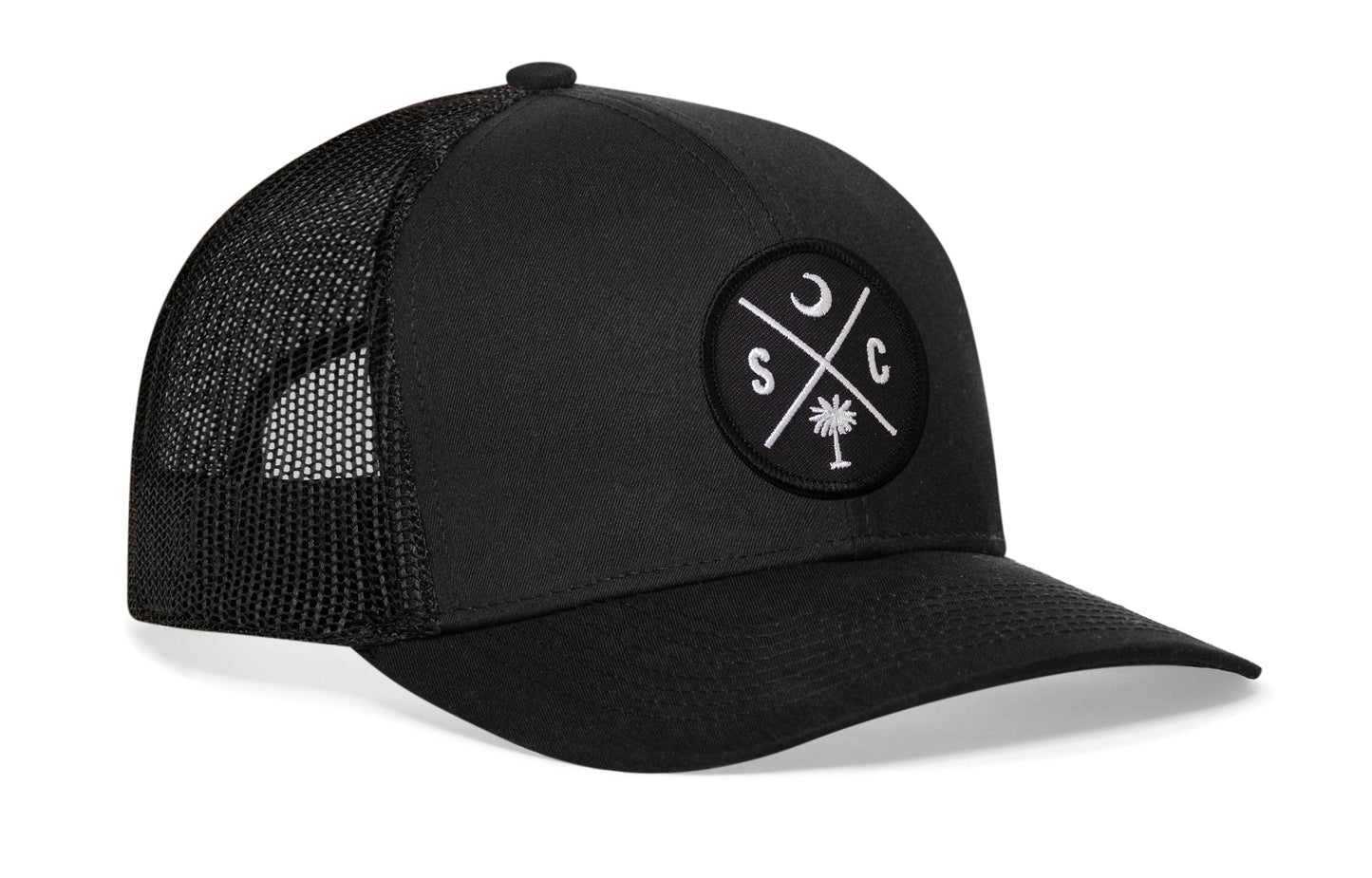South Carolina Trucker Hat  |  Black SC X Snapback