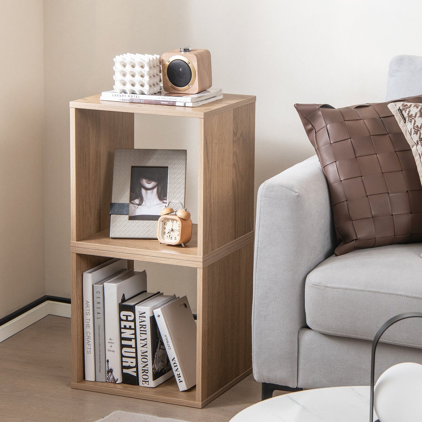 Cube Storage Organizer Set of 2 for Living Room Bedroom Study