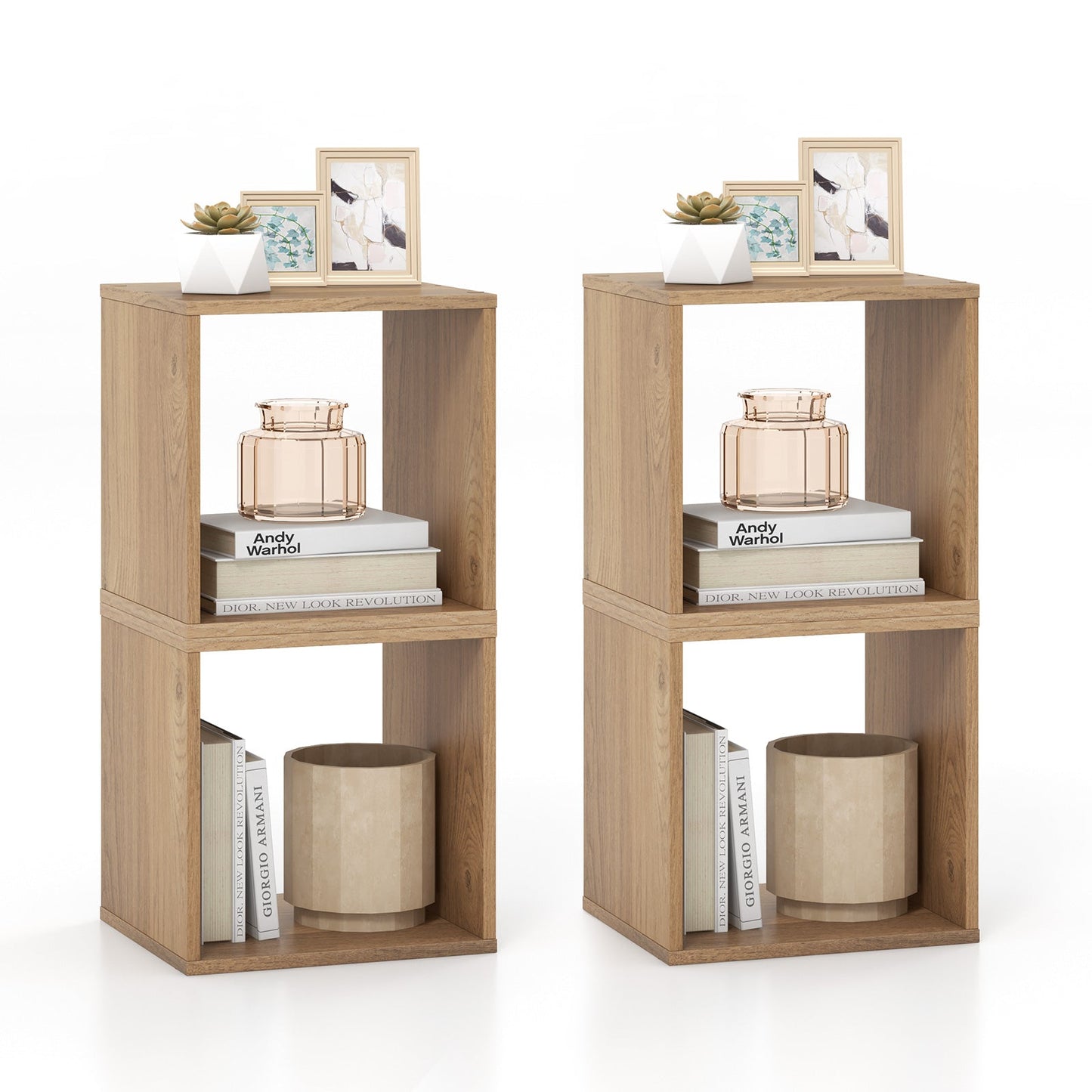 Cube Storage Organizer Set of 2 for Living Room Bedroom Study