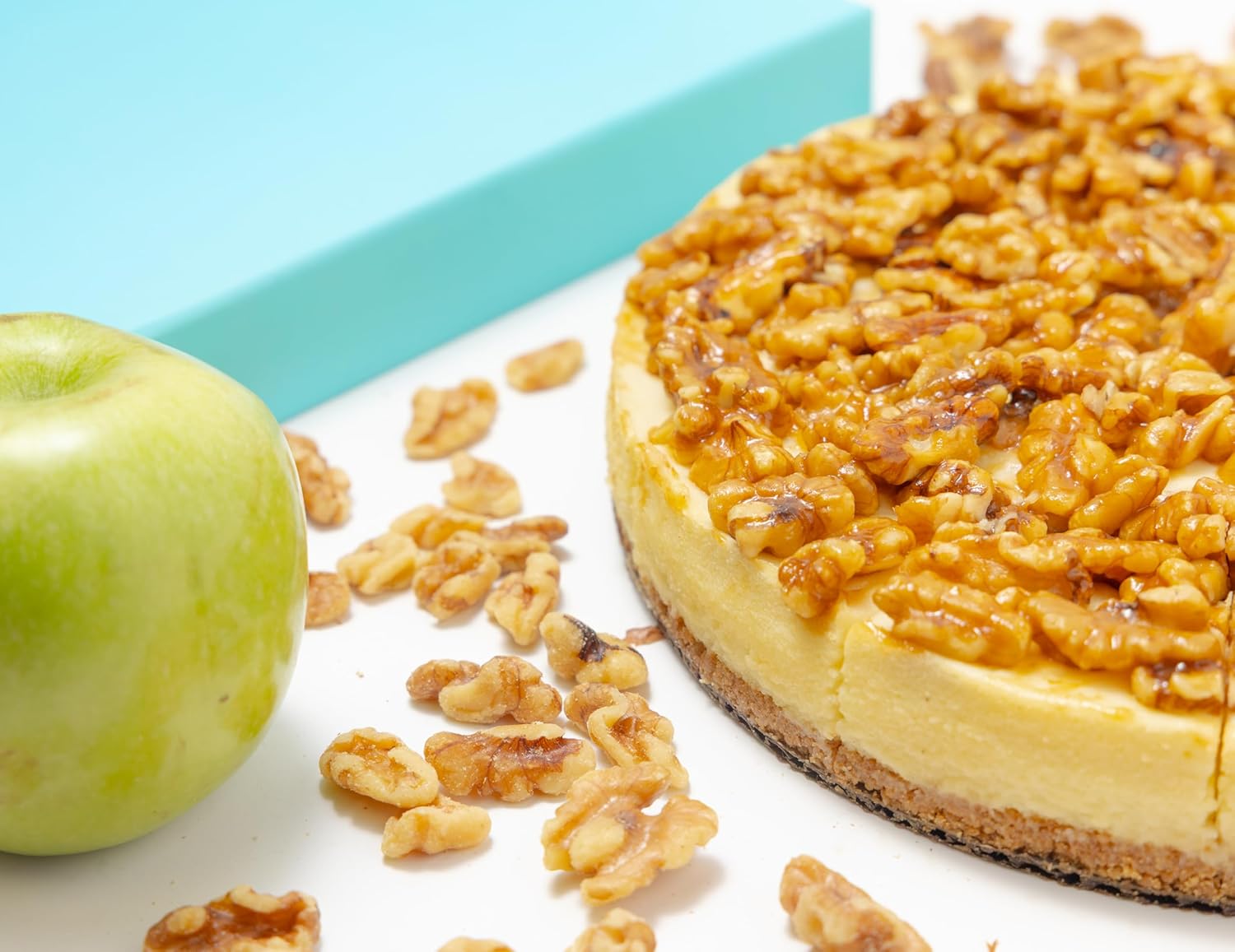 Andy Anand Sugar-Free Caramel Apple Cheesecake, 9-Inch, 2.8 lb – Cinnamon Apple, Keto & Diabetic-Friendly, California Cream Cheese Gift