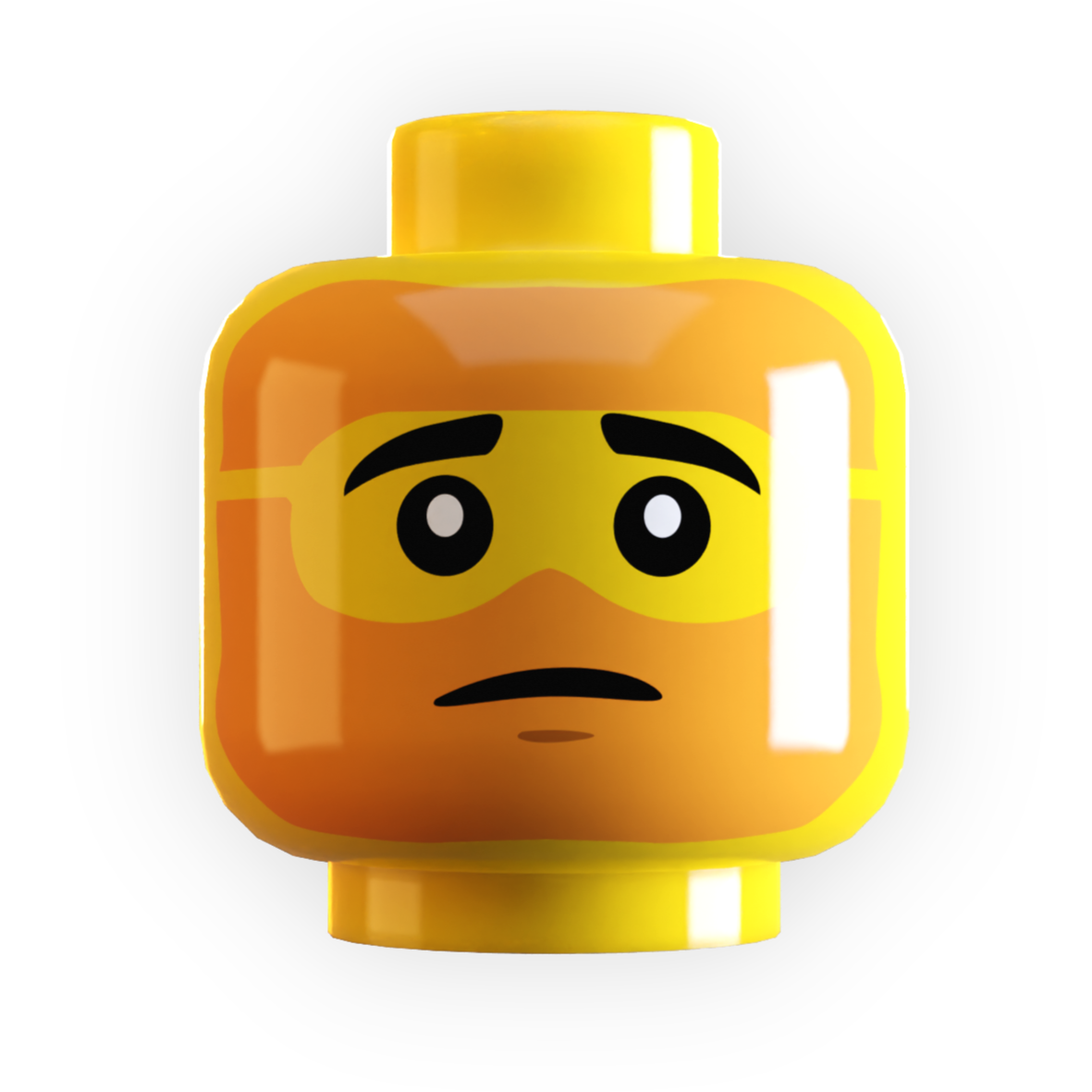 日焼け＆サングラス 農夫のタン ミニフィグヘッド LEGOパーツ使用