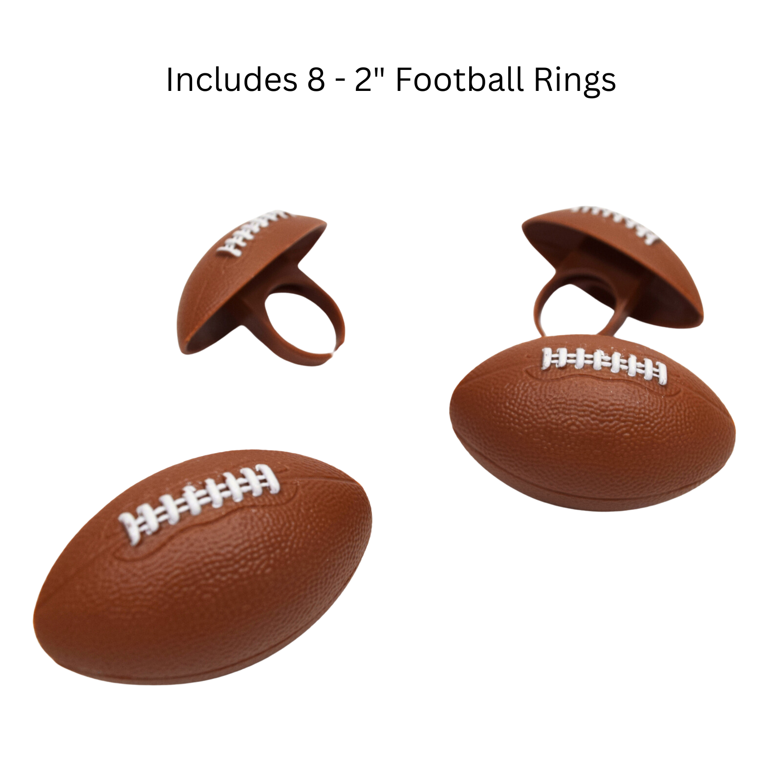 Kit de décoration pour fête de football Oasis Supply (disponible en précommande) - 32 pièces, comprend 8 casques, 8 anneaux de football, 8 pics de football, 28 g de billes de football et deux sacs de 56 g de vermicelles aux couleurs de l'équipe.