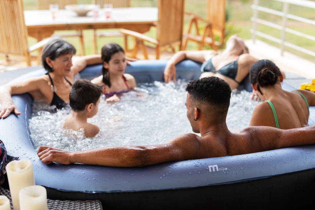 MSPA | TEKAPO | Comfort Series | Inflatable Hot Tub & Spa | Metallic Blue | Upto 6 Person