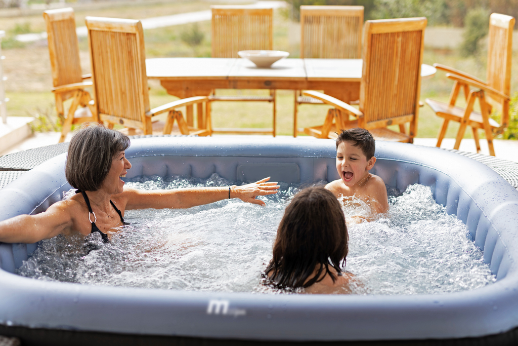 MSPA | TEKAPO | Comfort Series | Inflatable Hot Tub & Spa | Metallic Blue | Upto 6 Person