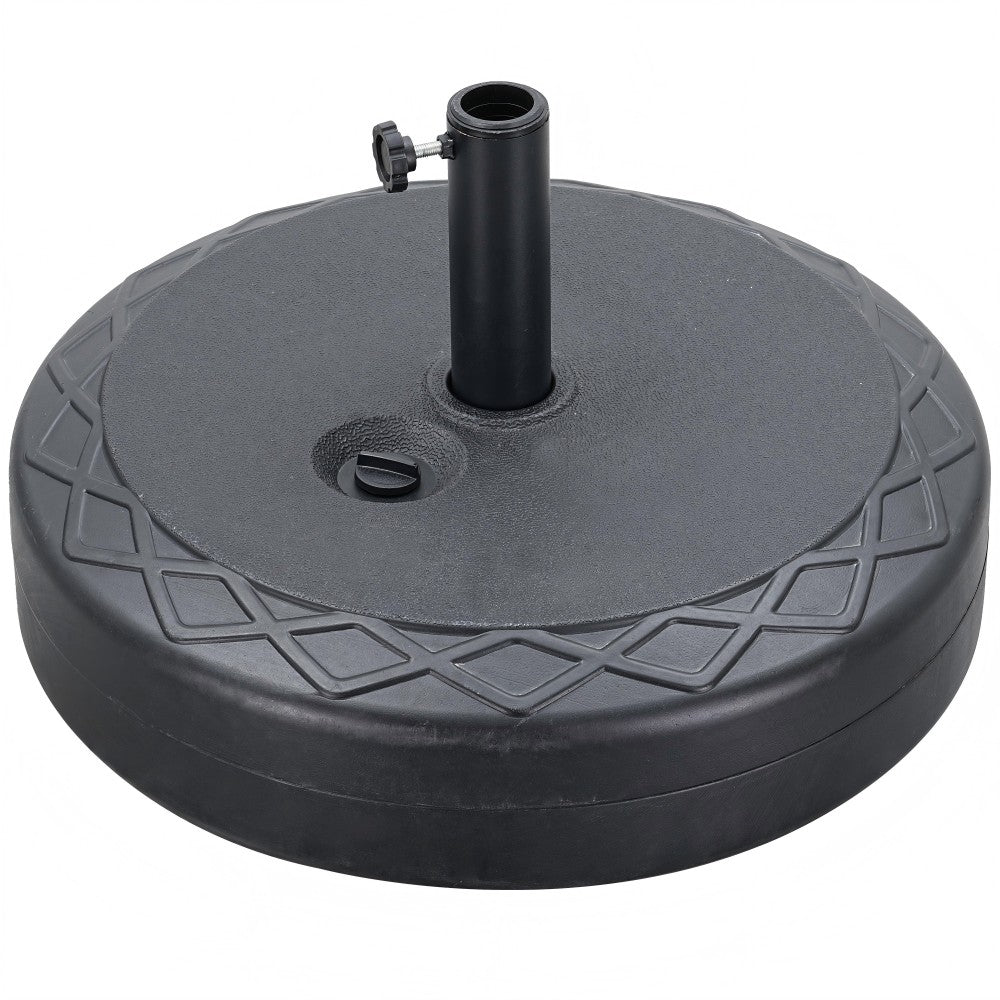 Ainfox Patio Umbrella Base Round With Diamond Pattern Decor