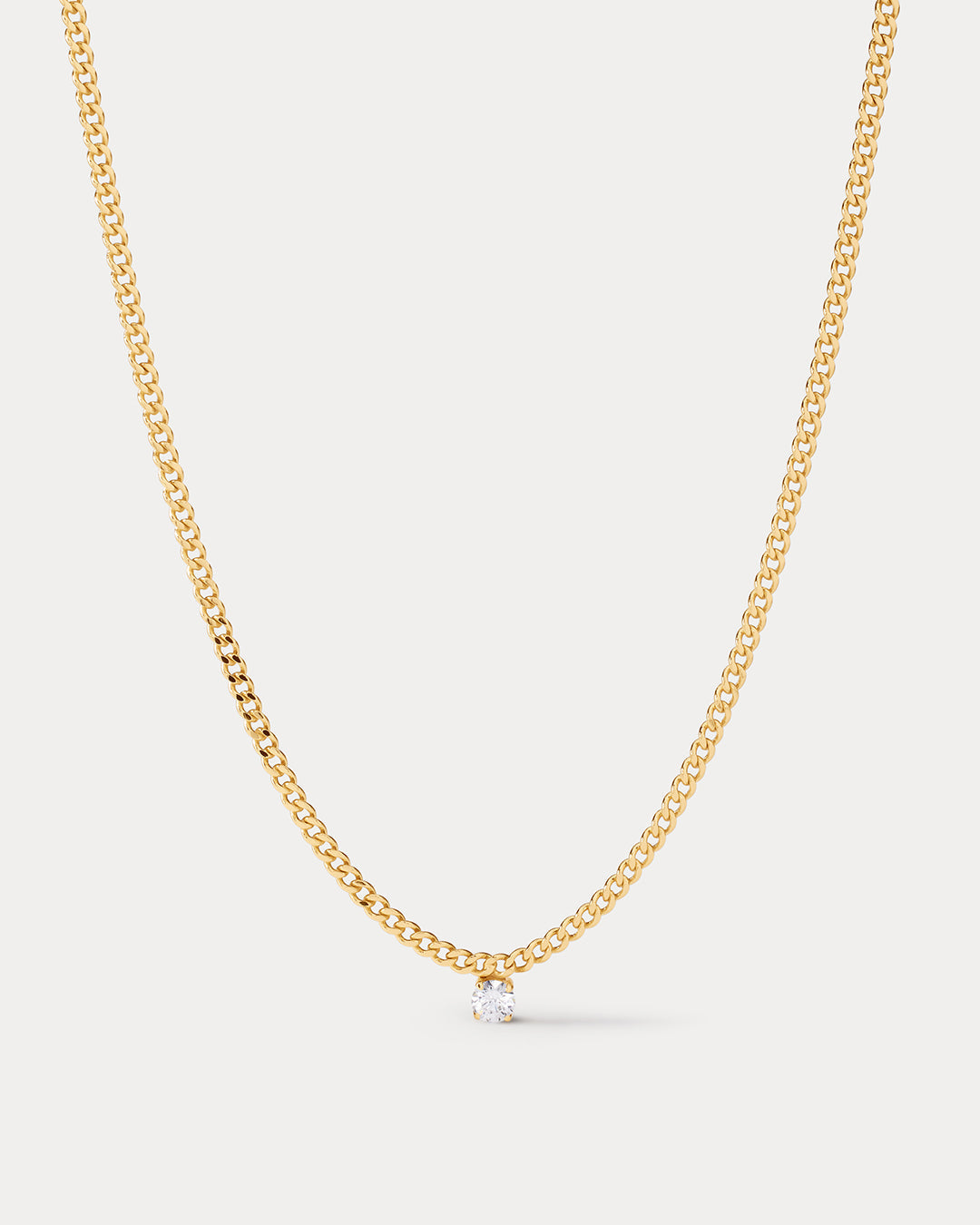 Bardot Stud Charm Necklace- Gold (Ships Early September)