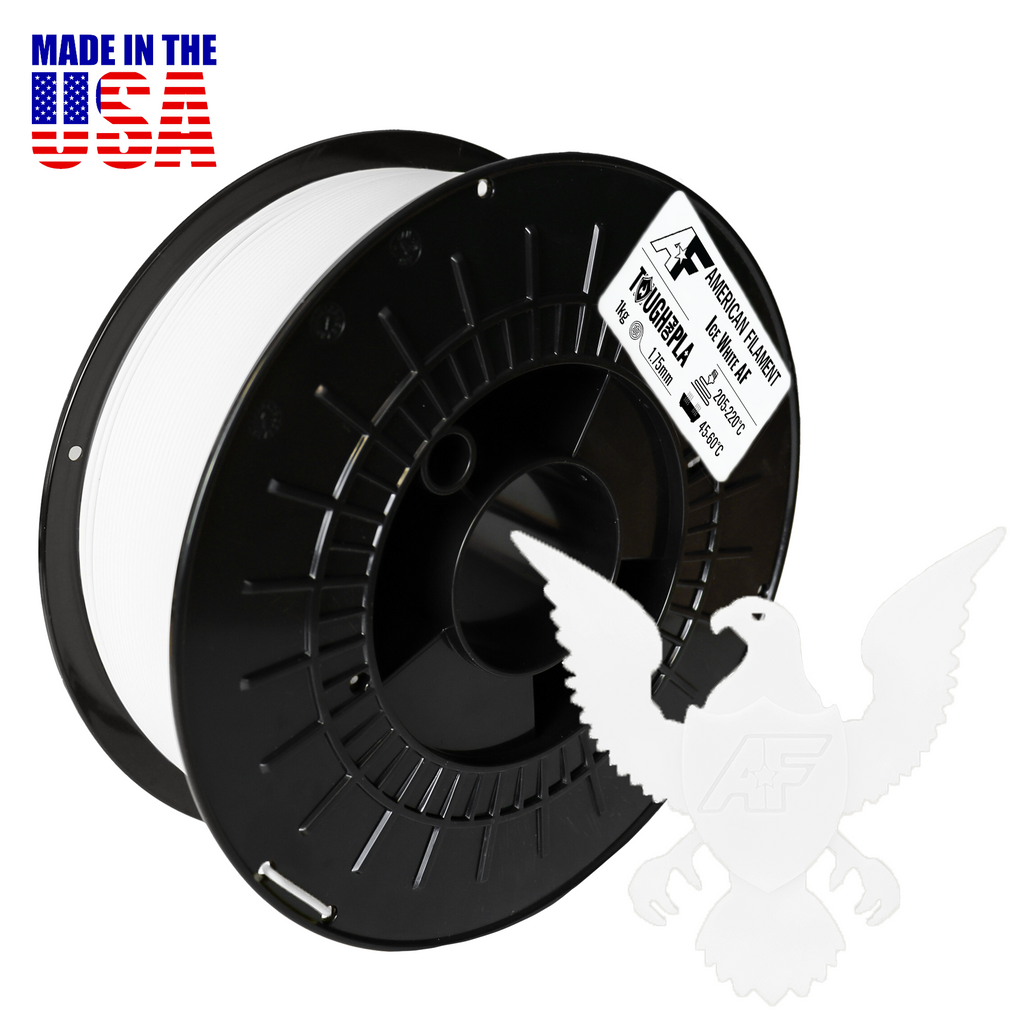 Filament PLA+ professionnel et résistant Ice White AF 1.75mm fabriqué aux États-Unis !