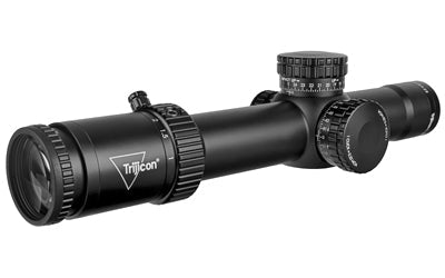 Trijicon Credo 1-8x28mm First Focal Plane Riflescope with Red/Green MRAD Segmented Circle -  34mm Tube -  Matte Black -  Exposed Locking Adjusters