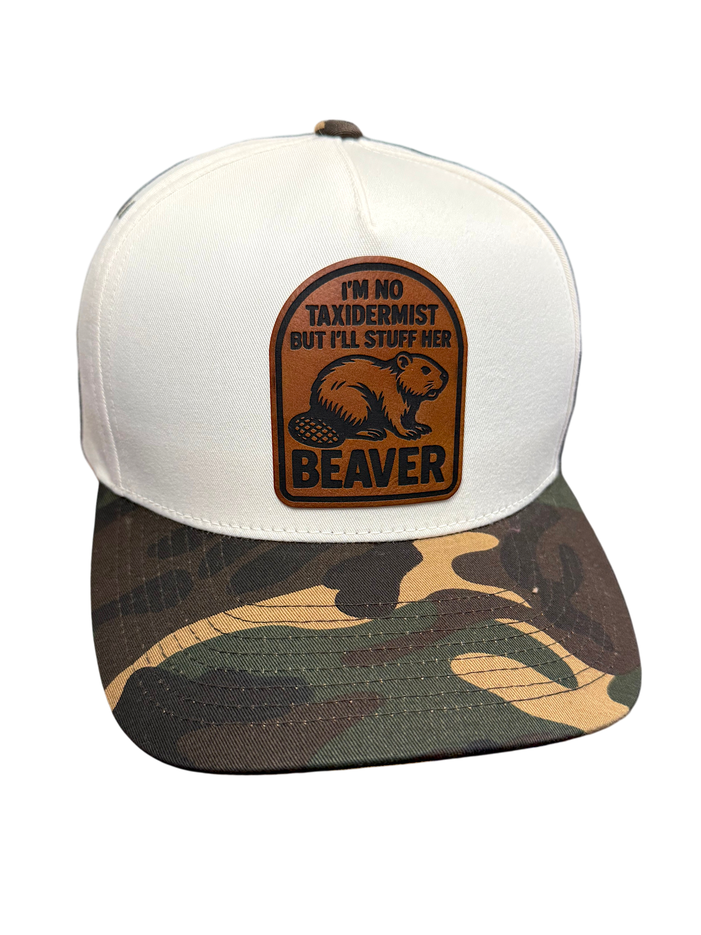 Taxidermist | Camo Leather Patch Snapback