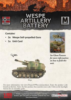 Flames of War: German Wespe Artillery Battery (Mid War)