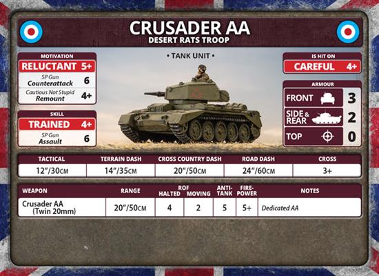 Flames of War: British Crusader AA Troop (Late War)