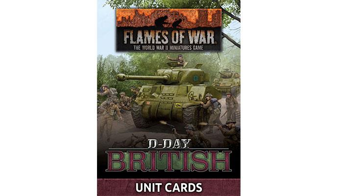 Flames of War: D-Day - British Unit Cards