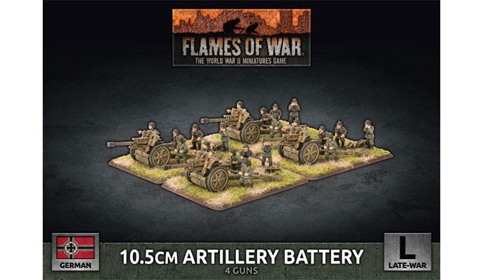 Flames of War: German 10.5cm Artillery Battery (Late War)
