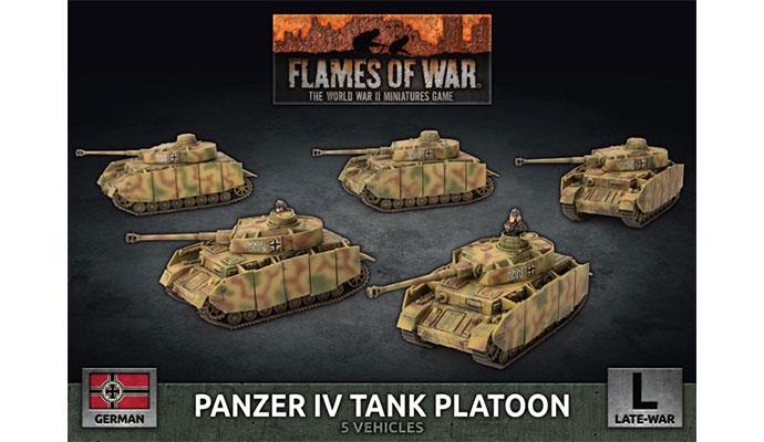 Flames of War: German Panzer IV Tank Platoon (Late War)