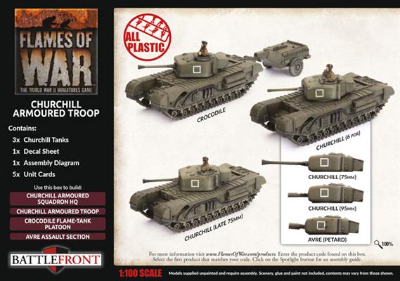 Flames of War: British Churchill Armoured Troop (Late War)