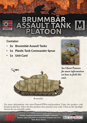 Flames of War: German Brummbar Assault Tank Platoon (Mid War)