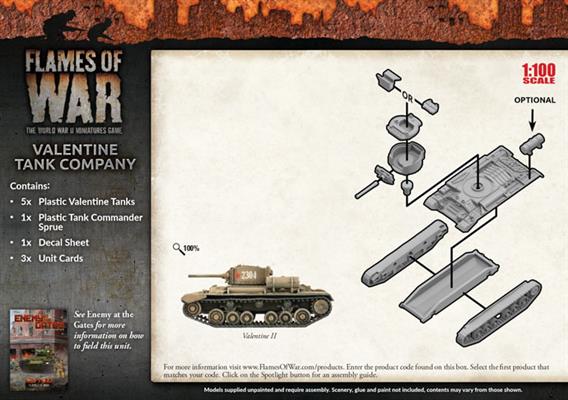 Flames of War: Soviet Valentine Tank Company (Mid War)