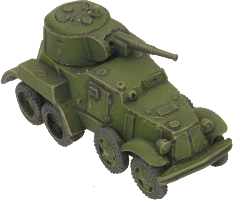 Flames of War: Soviet BA-10 Armoured Car Platoon (Mid War)