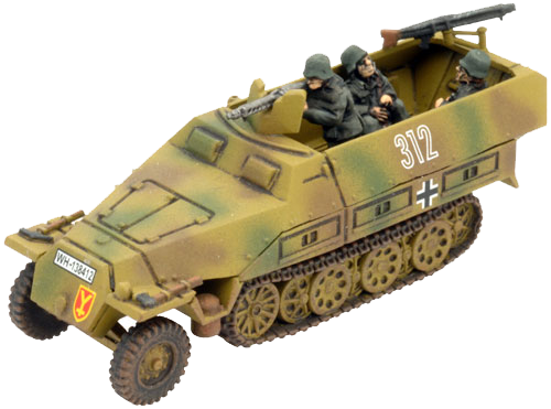 Flames of War: German Armoured Panzergrenadier Company HQ (Late War)