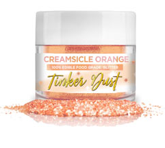 Poudre comestible Tinker Dust à paillettes – 5 grammes – Orange Creamsicle