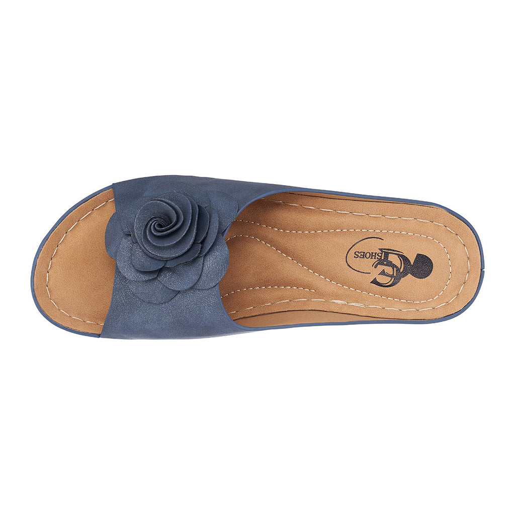 Women's Tokyo Navy Wedge Sandals