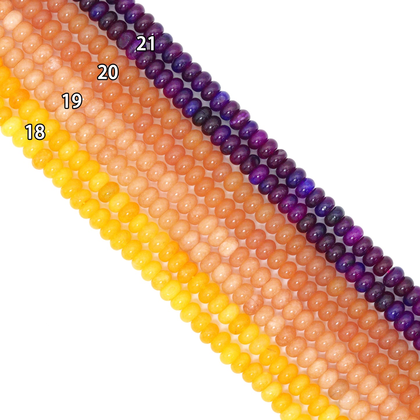 5x8mm Smooth Rondelle Jade Beads, Sku#U2053