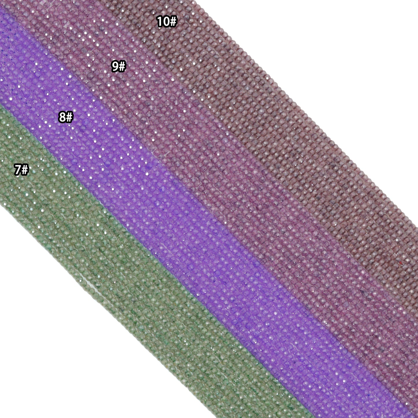 2x3mm CZ Faceted Rondelle Beads,Sku#U2130