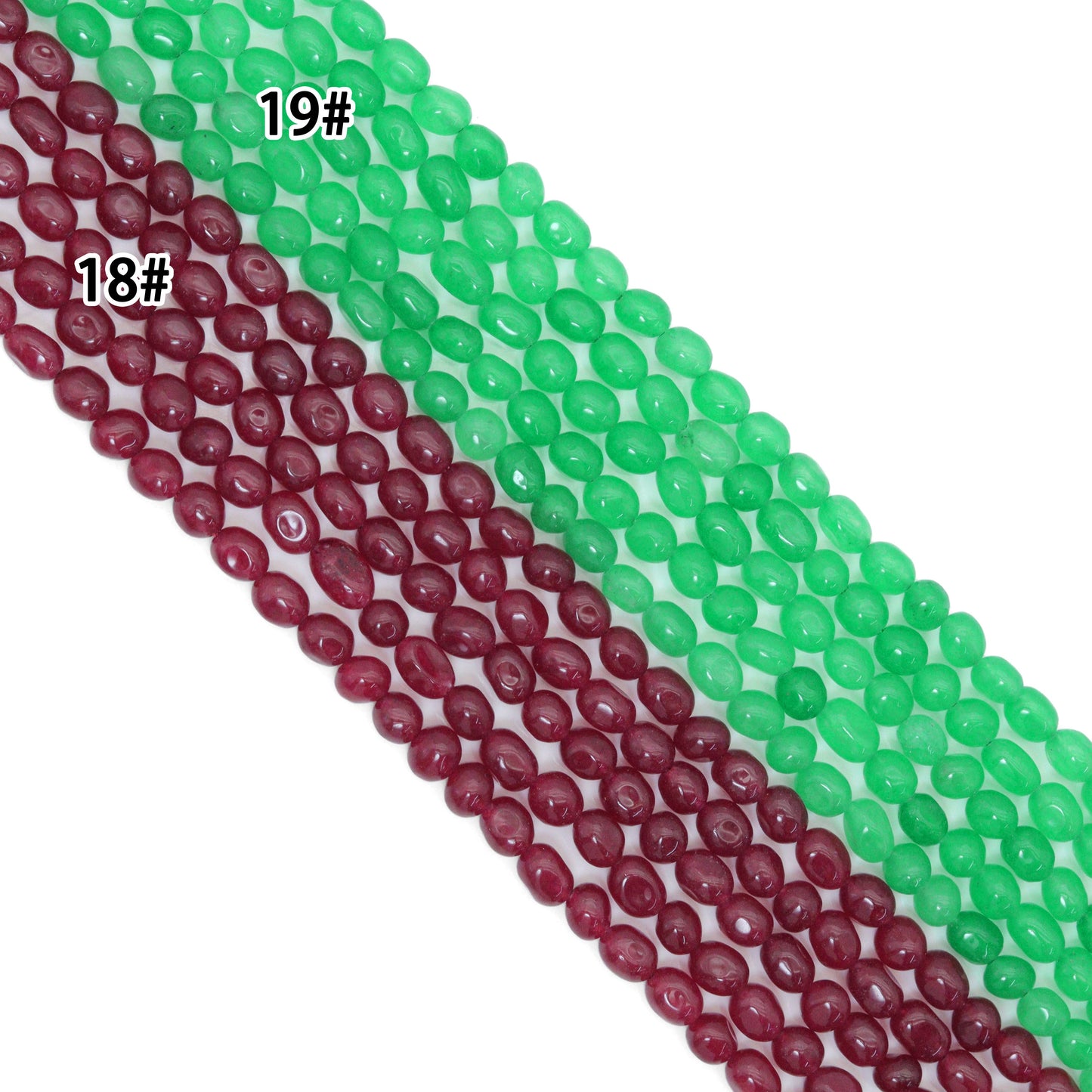 6x9mm Jade Smooth Oval Beads, Sku#U2149