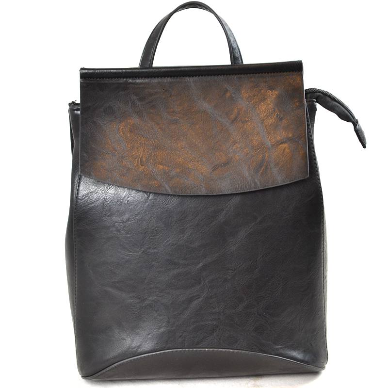 Vegan Long-lasting Faux Leather Backpack Convertible Bag