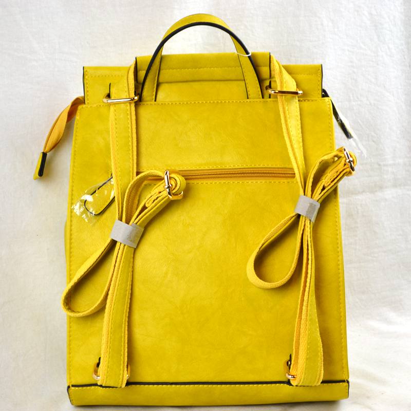 Vegan Long-lasting Faux Leather Backpack Convertible Bag