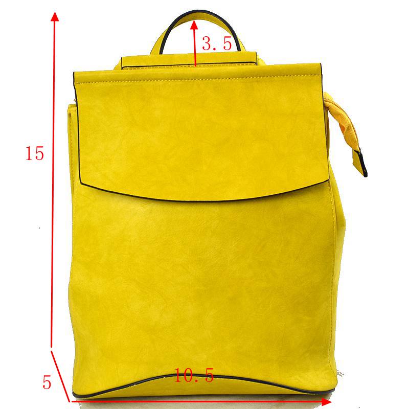 Vegan Long-lasting Faux Leather Backpack Convertible Bag